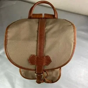 unbranded | Bags | Vintage Tan Canvas And Leather Trim Large  display picture 2